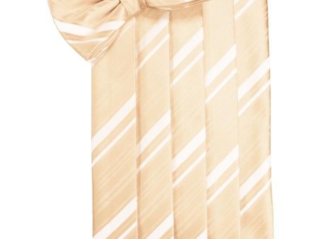 Peach Kids Striped Satin Cummerbund Online