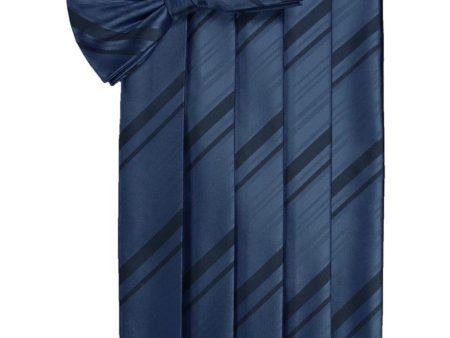 Peacock Kids Striped Satin Cummerbund Hot on Sale