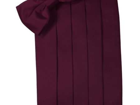 Wine Luxury Kids Satin Cummerbund For Discount