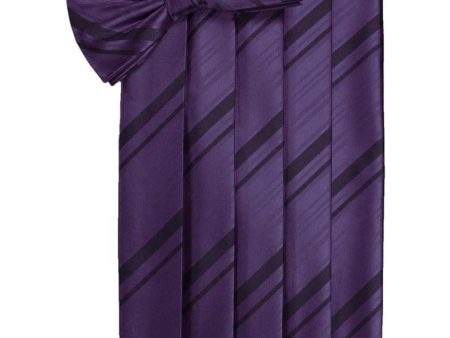 Lapis Kids Striped Satin Cummerbund Online Sale