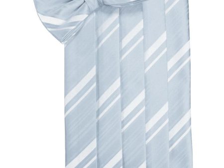 Light Blue Kids Striped Satin Cummerbund Hot on Sale