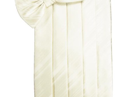 Ivory Kids Striped Satin Cummerbund Sale