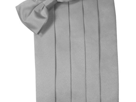 Silver Luxury Kids Satin Cummerbund Fashion