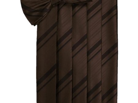 Chocolate Kids Striped Satin Cummerbund Online