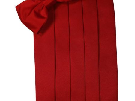 Scarlet Luxury Kids Satin Cummerbund Online