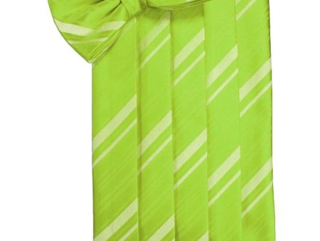 Lime Kids Striped Satin Cummerbund on Sale