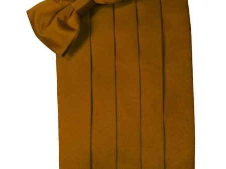 Cognac Luxury Kids Satin Cummerbund Discount