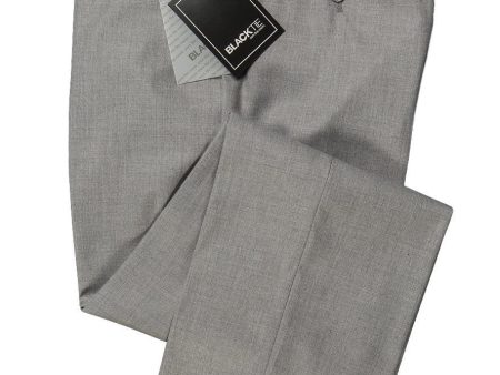 Bradley  Heather Grey Luxury Wool Blend Suit Pants - Unhemmed Sale