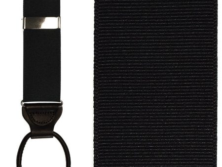 Black Grosgraine Ribbon II  Suspenders Online Sale