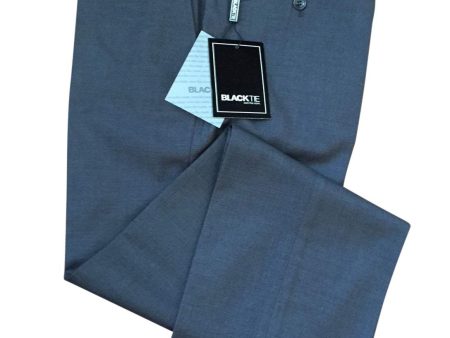 Bradley  Steel Grey Luxury Wool Blend Suit Pants - Unhemmed Online Hot Sale