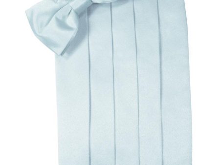 Light Blue Luxury Kids Satin Cummerbund Sale