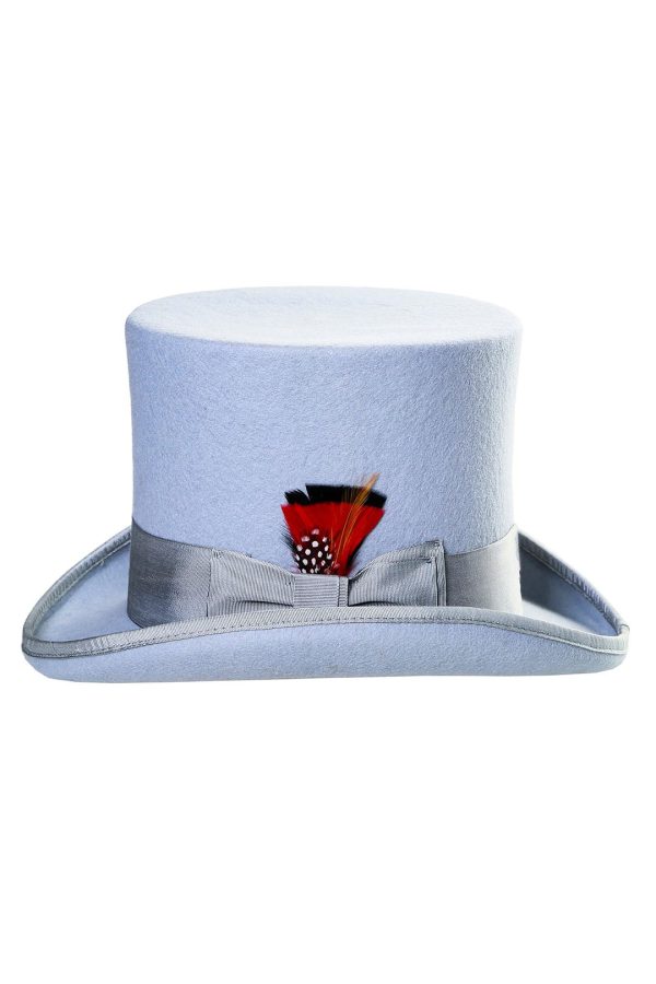 Sky Blue Premium Wool Top Hat Online