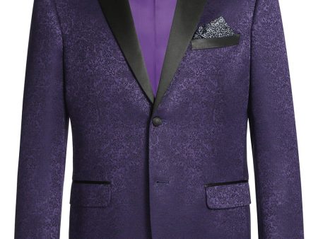 Hugo  Purple Tuxedo Jacket (Separates) Hot on Sale