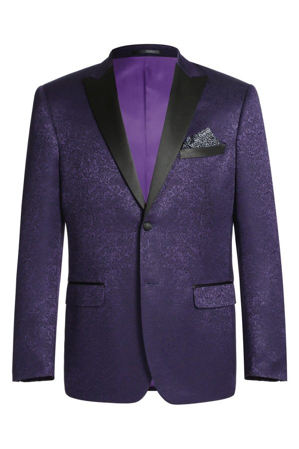 Hugo  Purple Tuxedo Jacket (Separates) Hot on Sale