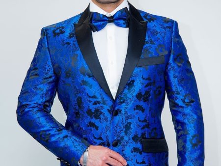 Amsterdam  Royal Blue Tuxedo Jacket (Separates) Fashion