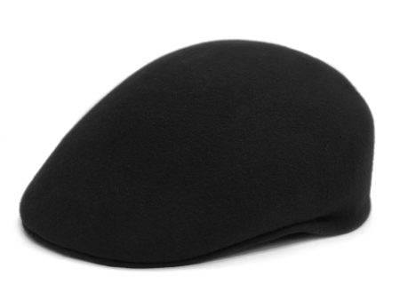 Black Premium Wool English Hat Online now