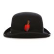 Black Premium Wool Derby Hat Fashion