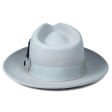 Sky Blue Fedora 100% Australian Wool Crushable Hat Online