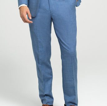 Brunswick  Cornflower Slim Suit Pants Hot on Sale