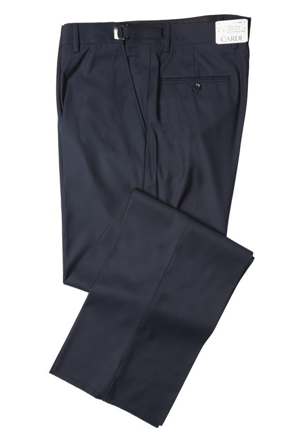 Ethan  Kids Navy Super 150 s Luxury Viscose Blend Suit Pants Online Hot Sale