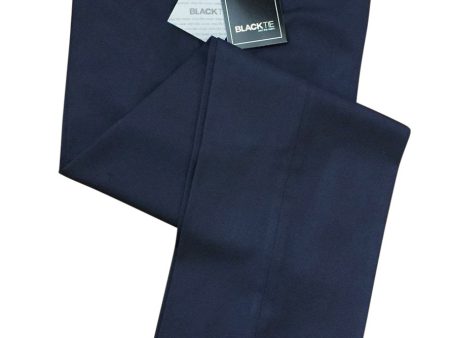 Bradley  Midnight Navy Luxury Wool Blend Suit Pants - Unhemmed For Cheap